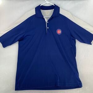 Chicago Cubs Antigua Men's Royal Blue Tribute Polo Shirt Size M